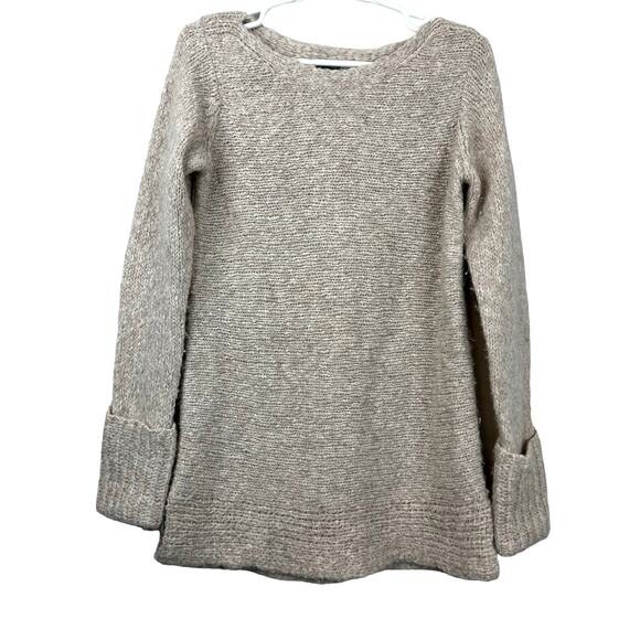 Club Monaco Alpaca Wool Sweater Small Cream Tan - Picture 1 of 10